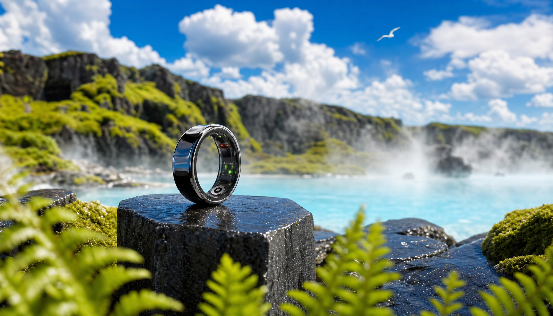 Pulsyn Rune 1 smart ring in Black Basalt